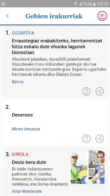 Berria android App screenshot 4